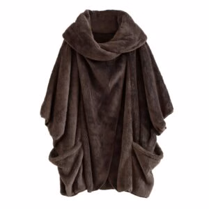 Poncho-Homme-Plaid-Doux-Style-Cosy
