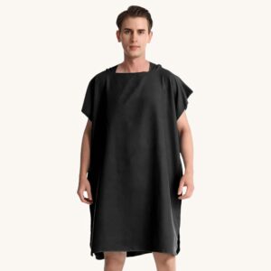 Poncho-de-Bain-Microfibre-pour-Homme-sechage-rapide