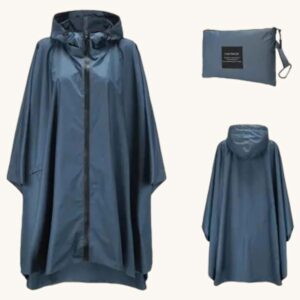 Poncho-de-Pluie-Bleu-Marine-impermeable-elegant
