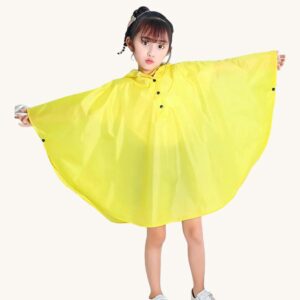 Poncho-de-Pluie-Enfant-Jaune-impermeable-adorable