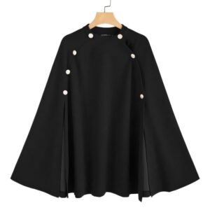 poncho-femme-cape-courte-chic-hiver